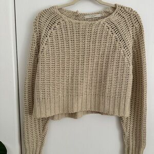 7115 by Szeki Chunky Knit Sweater – Oatmeal – Size S